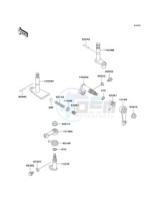 KAF 620 H [MULE 3010 4X4 HARDWOODS GREEN HD] (H6F-H8F) H7F drawing GEAR CHANGE MECHANISM