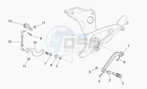 Breva V 1100 IE IE drawing Gear lever