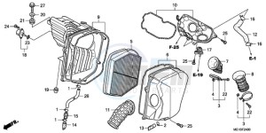 NSA700A9 KO / MME drawing AIR CLEANER