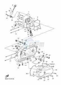 YFM90R (BD3F) drawing CRANKCASE