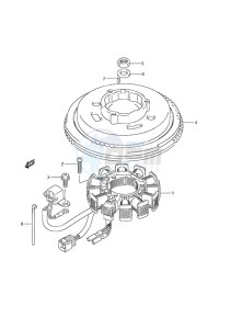 DF 9.9A drawing Magneto w/Remote Control