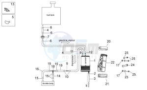 RSV 4 1000 APRC Factory Std SE drawing Fuel vapour recover system