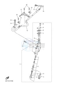 WR250R (32DN) drawing REAR MASTER CYLINDER