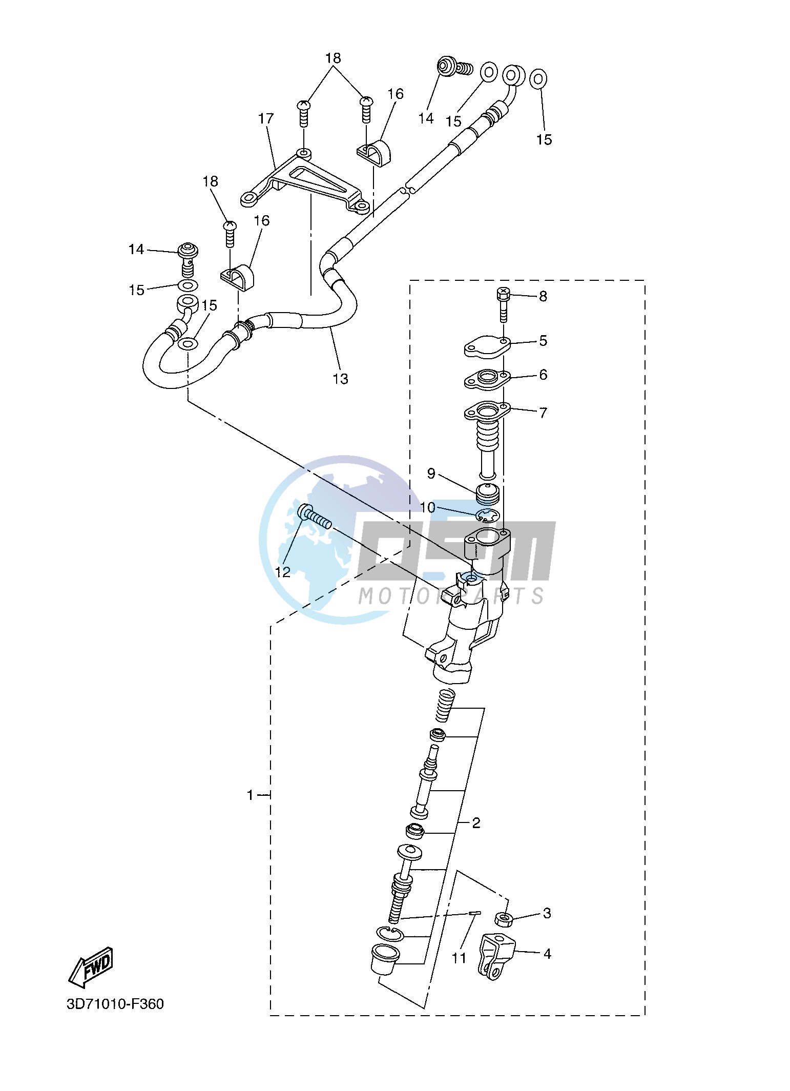 REAR MASTER CYLINDER