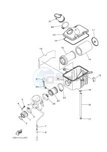 YFM350FWA YFM35FGB GRIZZLY 350 4WD (1NS3 1NS3 1NS4) drawing INTAKE