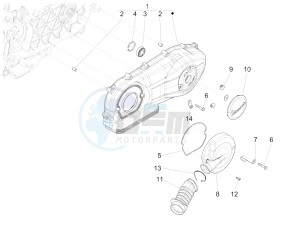 PRIMAVERA 150 4T 3V IE NOABS E3 (NAFTA) drawing Crankcase cover - Crankcase cooling