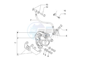 LX 125 4T E3 Vietnam drawing Brakes pipes - Calipers