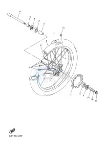 WR250R (32DT 32DS 32DU) drawing FRONT WHEEL