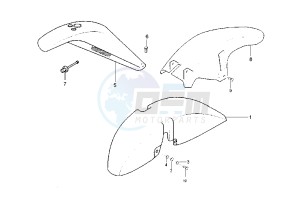 X9 EVOLUTION 200 drawing Mudguard