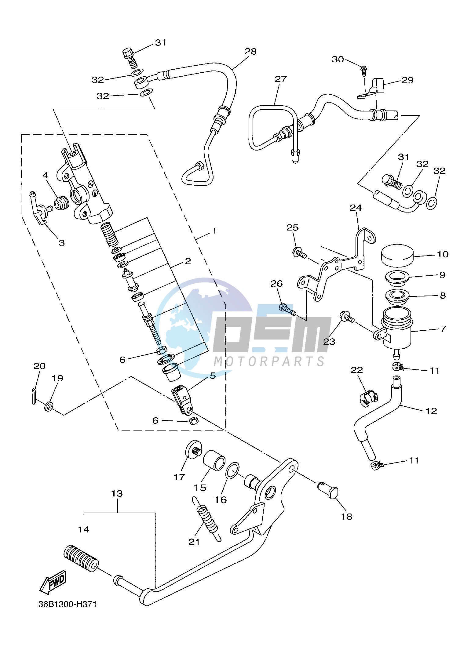 REAR MASTER CYLINDER