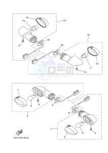 MT07 700 (1WS7 1WS9) drawing FLASHER LIGHT