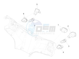 LIBERTY 150 150 IGET 4T 3V IE ABS (APAC) drawing Selectors - Switches - Buttons