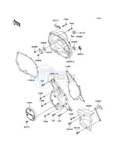 KLX110 KLX110A6F EU drawing Engine Cover(s)