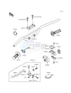 KX 250 H [KX250] (H1-H2) [KX250] drawing HANDLEBAR