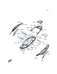 J125 SC125AGF XX (EU ME A(FRICA) drawing Seat Cover