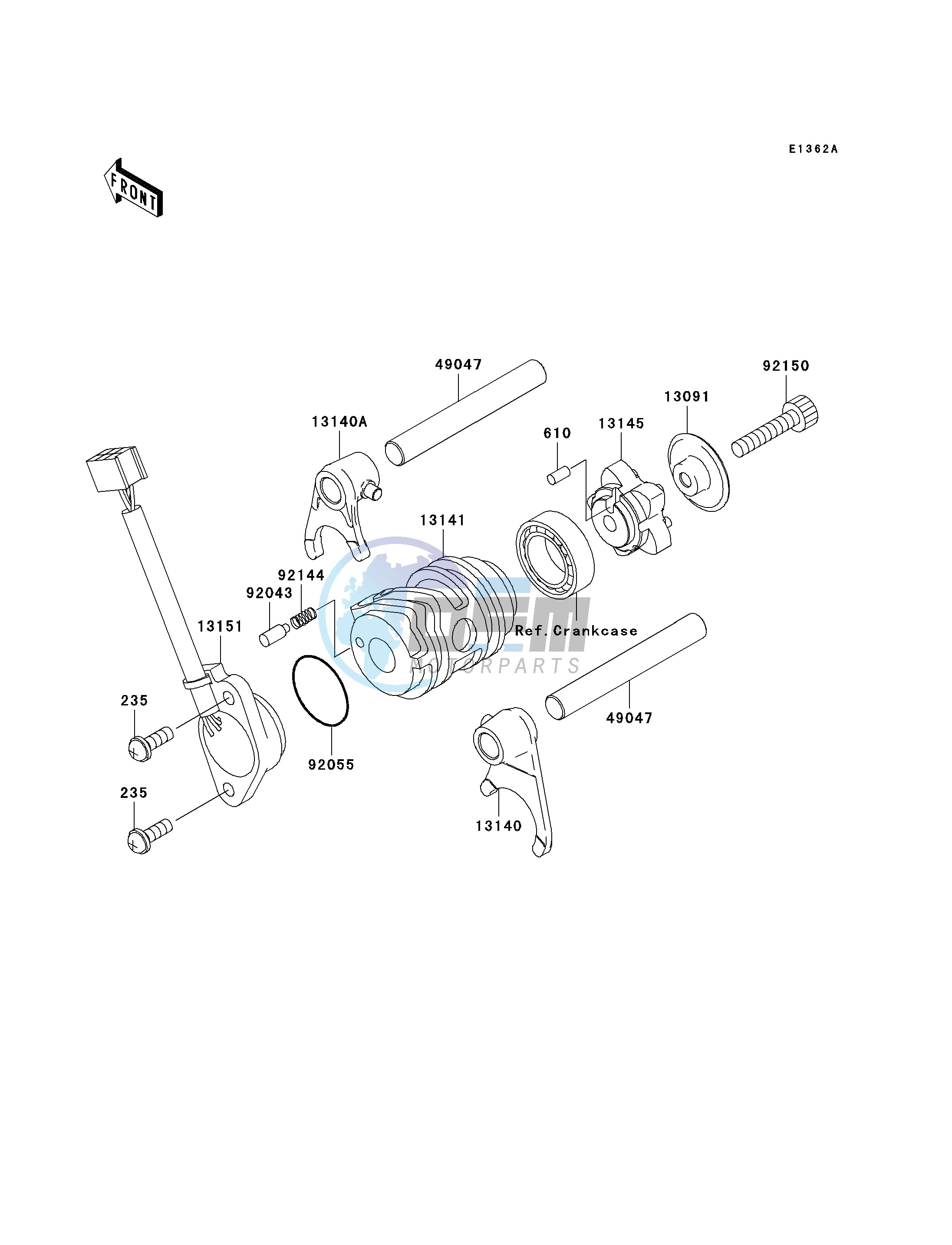 GEAR CHANGE DRUM_SHIFT FORK-- S- -