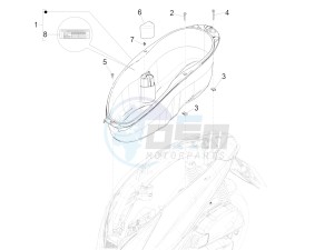 Medley 125 4T ie ABS E4 (EMEA) drawing Helmet housing - Undersaddle