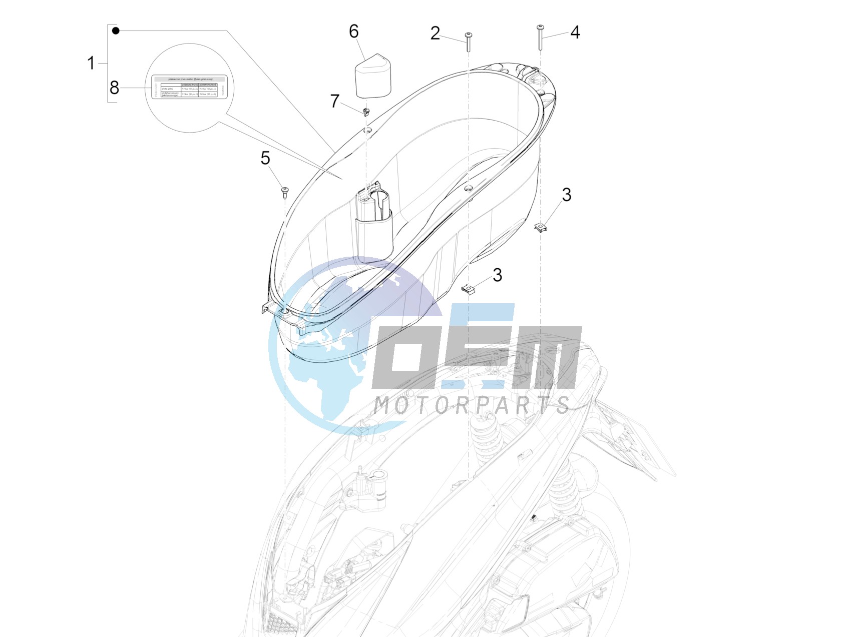 Helmet housing - Undersaddle