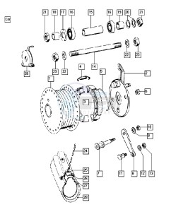 CLASSIC_25-45kmh_K2-K6 50 K2-K6 drawing Rear wheel I