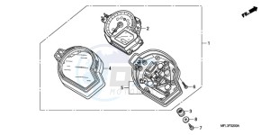 CBR1000RAA UK - (E / ABS MKH) drawing METER