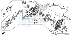 TRX500FA7G TRX500 Europe Direct - (ED) drawing REAR FINAL GEAR