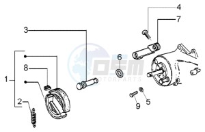 Liberty 50 4t RST ptt (F) France drawing Brake lever