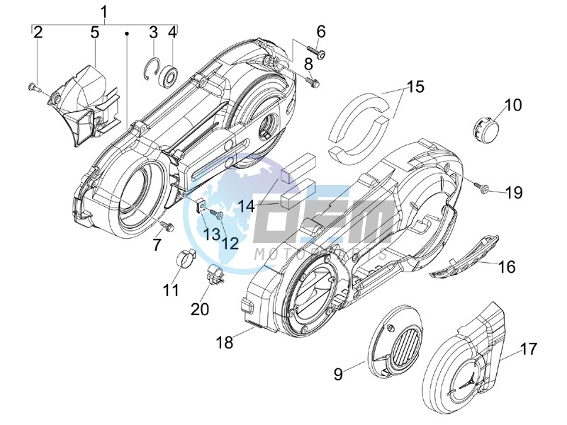 Crankcase cover - Crankcase cooling