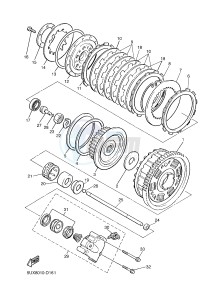 XJR1300C XJR 1300 (2PN1) drawing CLUTCH