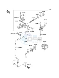 KX65 KX65ABF EU drawing Front Master Cylinder