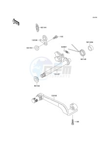 KDX200 H (H6F) 80 H6F drawing GEAR CHANGE MECHANISM