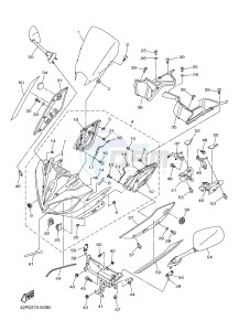 FZ8-S FZ8 FAZER 800 (42PD 42PF) drawing COWLING