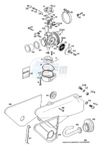 FUN_SPORT_R 50 drawing Carburettor-intake silencer