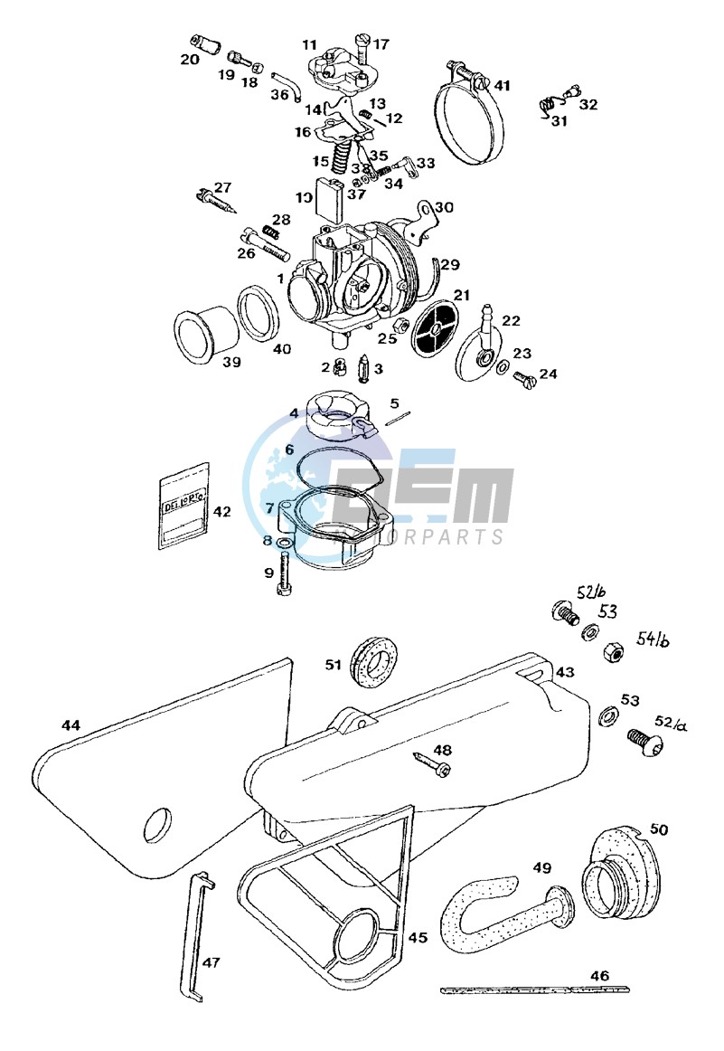 Carburettor-intake silencer