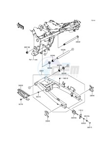 NINJA_300 EX300AFF XX (EU ME A(FRICA) drawing Swingarm