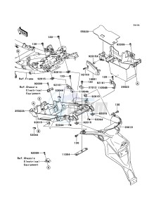 VERSYS KLE650B8F GB XX (EU ME A(FRICA) drawing Rear Fender(s)