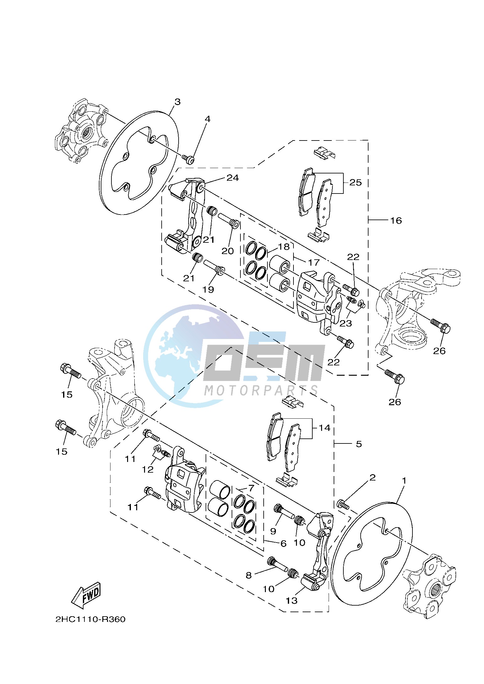 FRONT BRAKE CALIPER