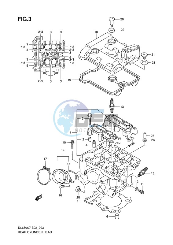 REAR CYLINDER HEAD