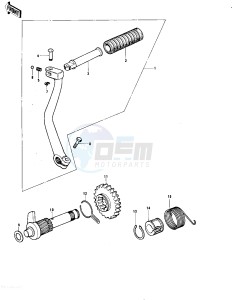 KE 175 B [KE175] (B1-B3) [KE175] drawing KICKSTARTER MECHANISM