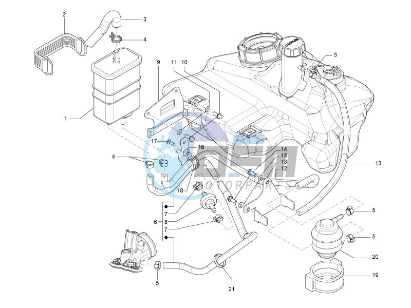 Anti-percolation system