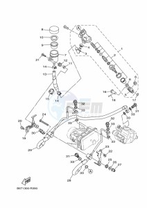 MT-10 MTN1000 (B67S) drawing REAR MASTER CYLINDER