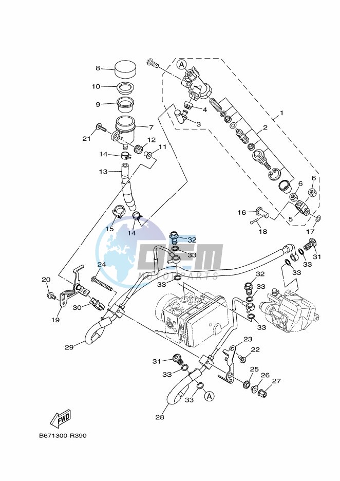 REAR MASTER CYLINDER