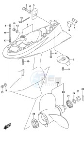 DF 115A drawing Gear Case