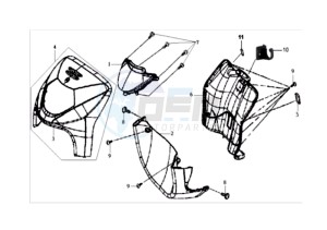 EURO MX 125 DUAL DISK 50 drawing FR PLATE / HEAD LIGHT