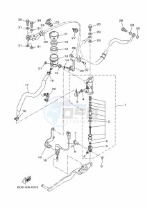 TRACER 700 MTT690-U (B1K2) drawing REAR MASTER CYLINDER