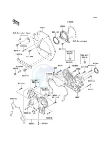 KAF 950 A [MULE 2510 DIESEL] (A1-A3) [MULE 2510 DIESEL] drawing ENGINE COVER-- S- -