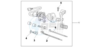 VFR1200XD CrossTourer - VFR1200X Dual Clutch 2ED - (2ED) drawing KIT,DCT PEDAL SHI