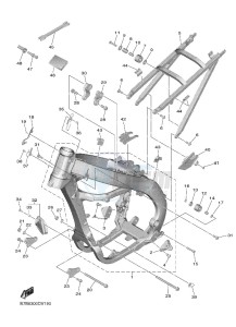 YZ250F (B7B6) drawing FRAME