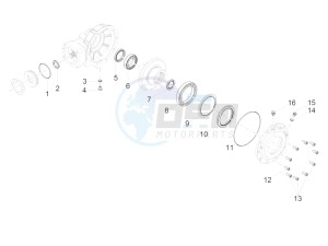 Audace 1400 USA-CND 1380 drawing Rear transmission / Components