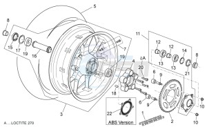 Dorsoduro 1200 (EMEA, APAC, NAFTA) (CND, EU, K, RU, USA, V) drawing Rear wheel