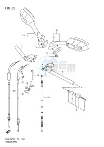 GSX-R750 (E21) drawing HANDLEBAR